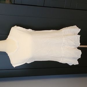All Saints White Ruffle linen Bottom Top small